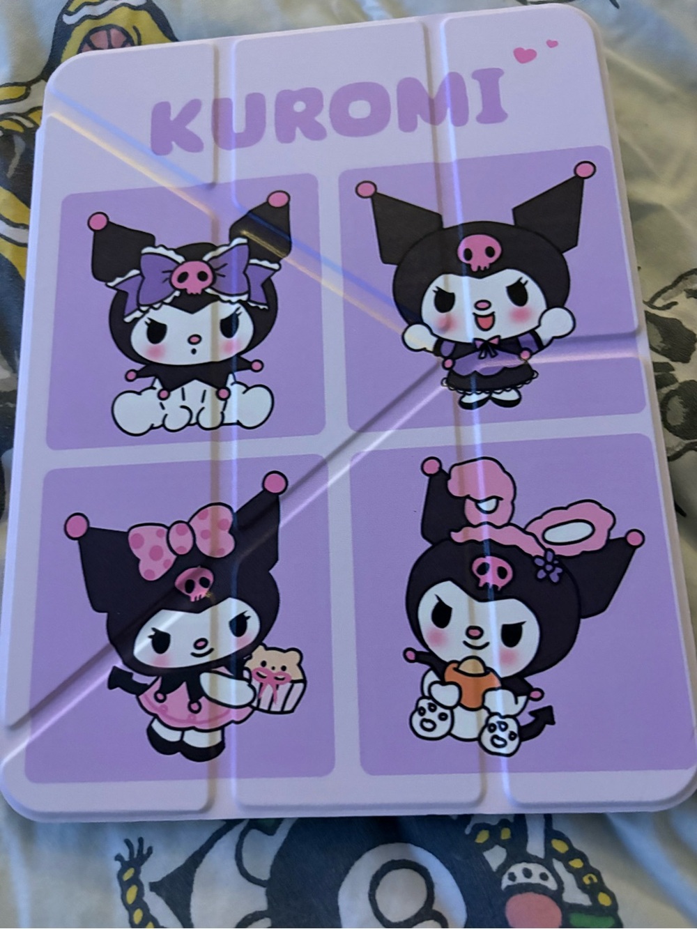 Sanrio Kuromi Lavender and Black a16 iPad Case